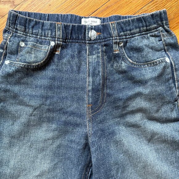 rag & bone Size S Miramar Wide Leg Terry Sweatpant Jeans (Lenox) - Picture 9 of 9